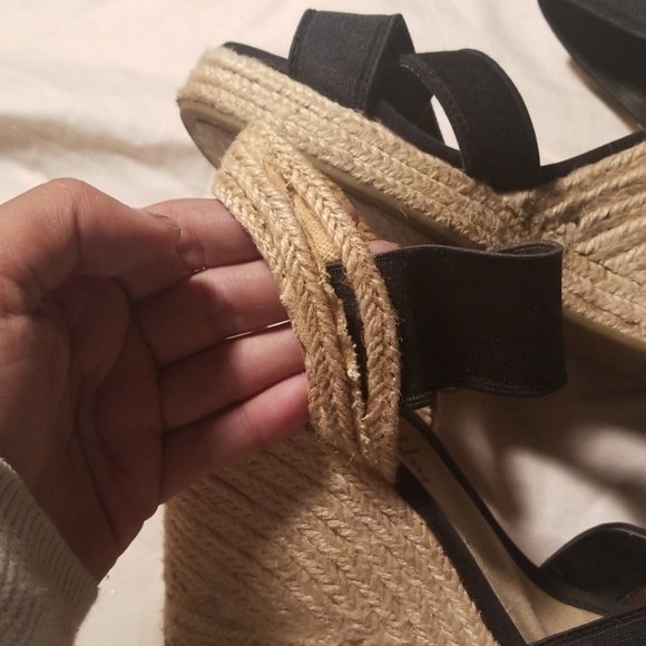 Sam & Libby Jute Heeled Wedges - Picture 3 of 3